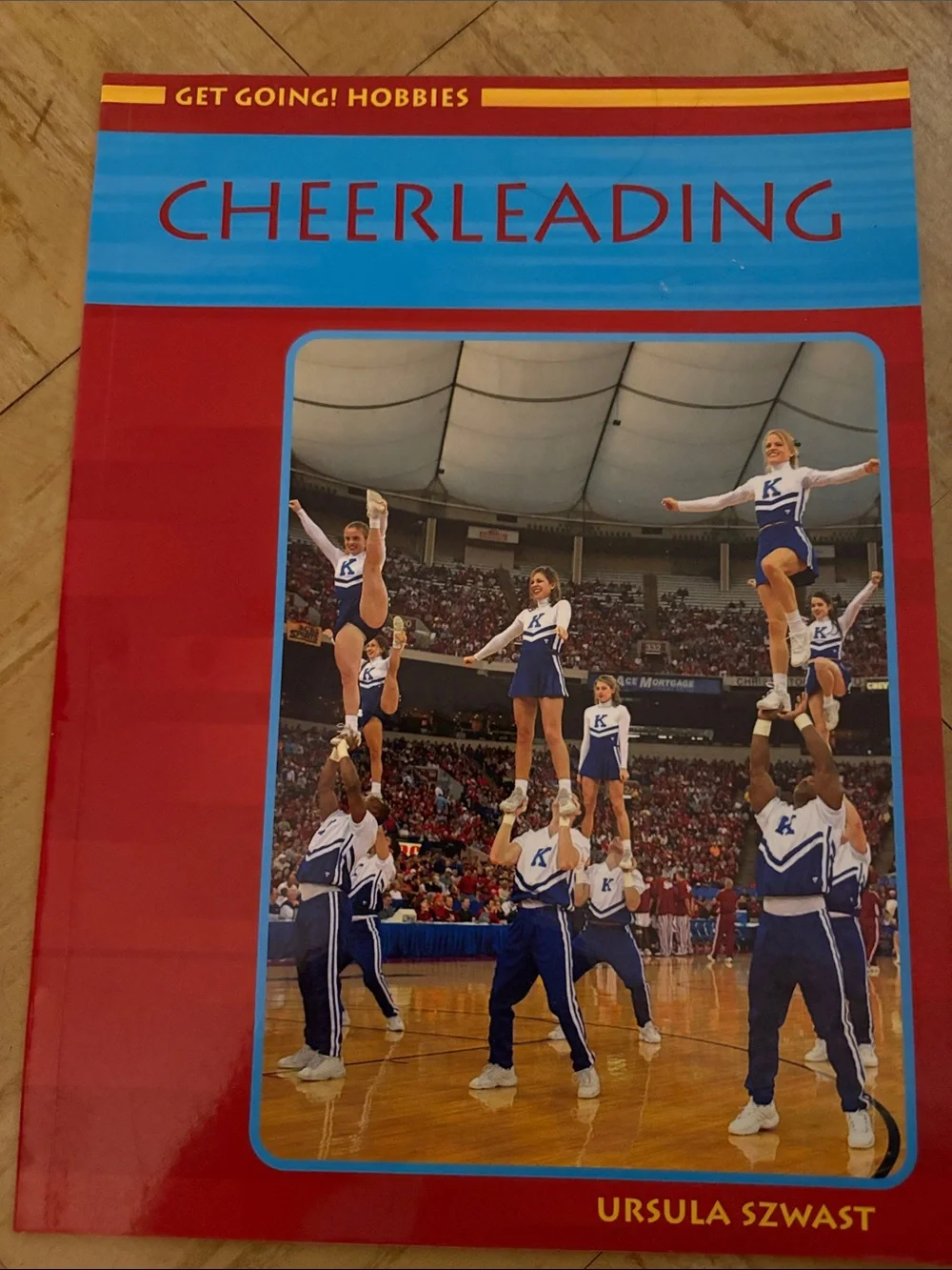 Cheerleading Activity Book for Kids - Red and Blue